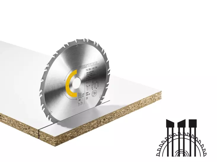 FESTOOL HW 160x1,6x20 FWWW35 578586 Sahanterä WOOD FINE CUT - Pyörösahanterät 160x1.6x20 mm - 4014549453292 - 1