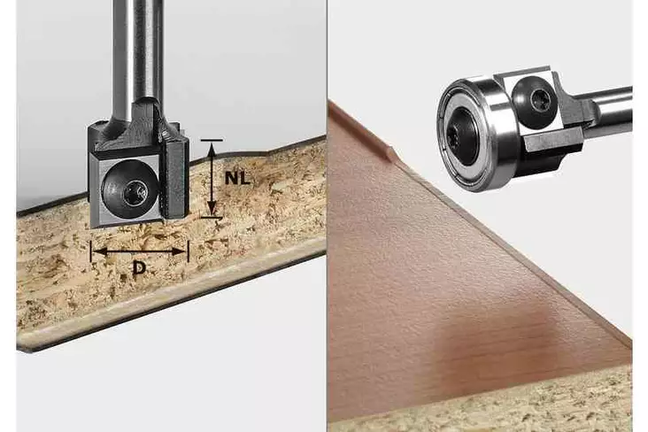 FESTOOL Kääntöteräinen tasoitusjyrsin S8 HW D19 12x12 KL OFK 499806 - Festool tasausjyrsinterät - 4014549202272 - 1