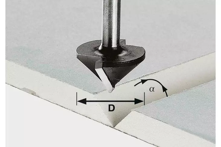 FESTOOL Kipsilevyjyrsin HW S8 D32/90° 491001 - Festool Erikoisjyrsinterät - 4014549001042 - 1