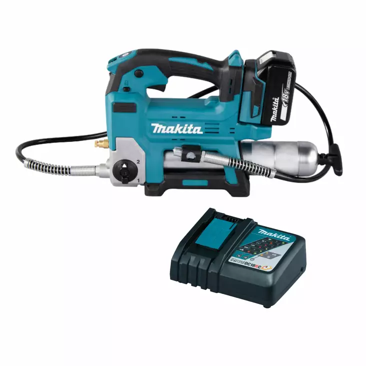 MAKITA Akkukäyttöinen rasvapuristin LXT 18V DGP180RT muovisalkussa - Makita LXT 18V Akkukonepaketit - 088381886772 - 1