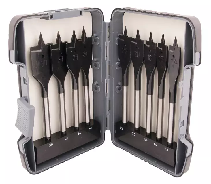 MAKITA Lattapuuporanteräsarja, 9-osaa P-80802 - Makita Poranterä- ja konekärkisarjat - 088381438322 - 1