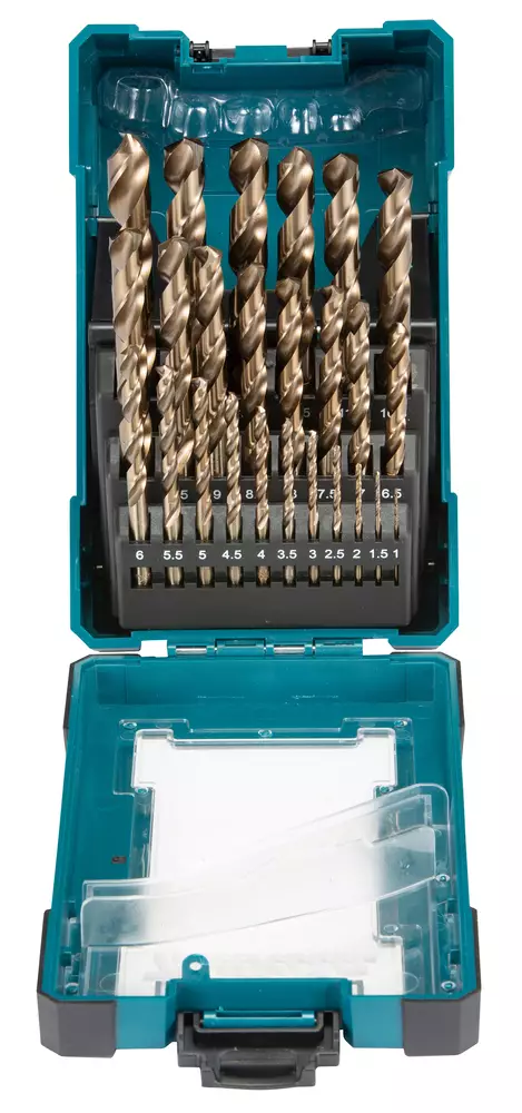 MAKITA Metalliporanteräsarja HSS-Coboltti 5 %, 25 osaa D-67577 - Makita Poranterä- ja konekärkisarjat - 088381549202 - 1