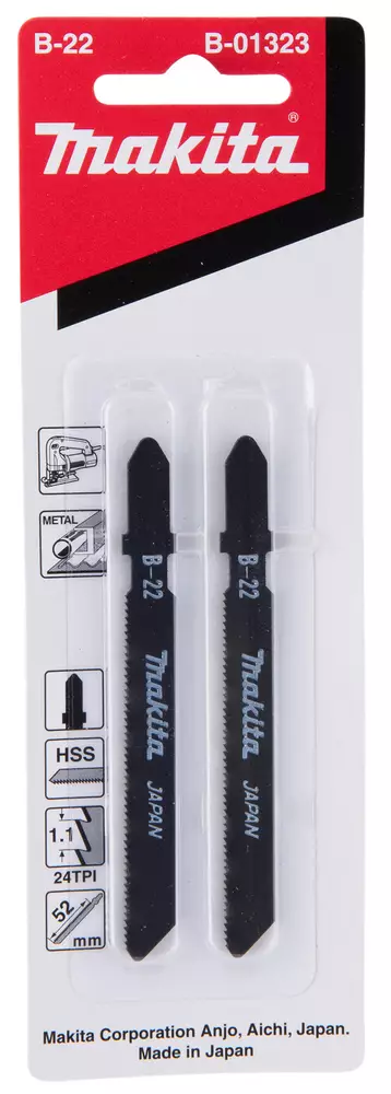 MAKITA Pistosahanterä 50 mm B22, 2 kpl B-01323 - Makita Pistosahanterät - 088381117432 - 1