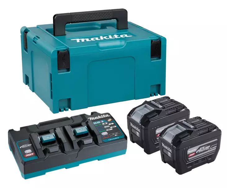 MAKITA PowerPack XGT 40V 2x8,0Ah ja DC40RB PSKGPE2J - Makita XGT 40V Akut ja latauslaitteet - 197050019172 - 1