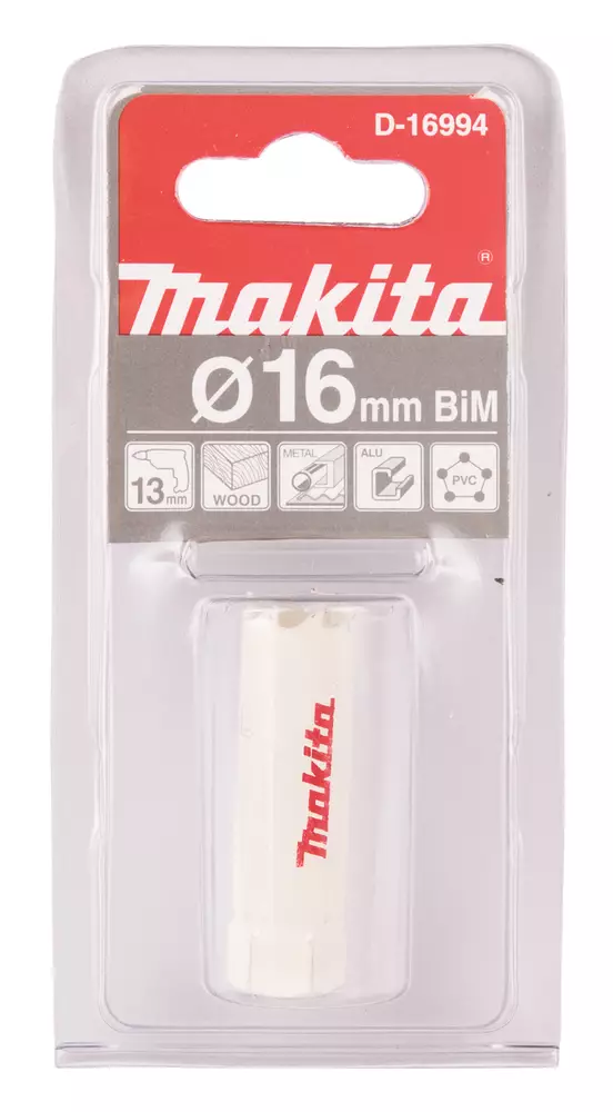 MAKITA Reikäsahanterä , BiM , 16 mm D-16994 - Makita Reikäsahanterät - 088381194792 - 1