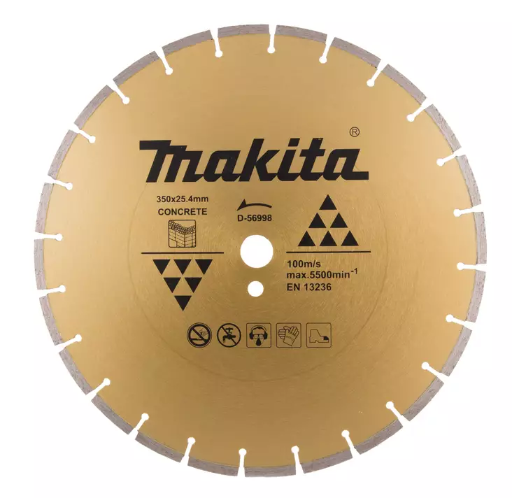 MAKITA Timanttikatkaisulaikka 350 x 25,4 x 7,5 mm D-56998 - Makita Timanttilaikat, -kupit ja terät - 088381458092 - 1