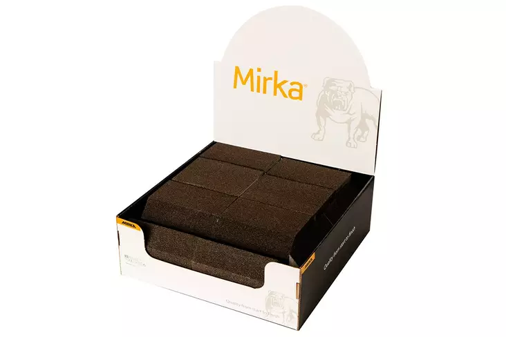 MIRKA Hiomasienilaatikko vino 125x85x25mm 80, 30 kpl/pakk - Mirka Hiomasienet - 6416868916782 - 1
