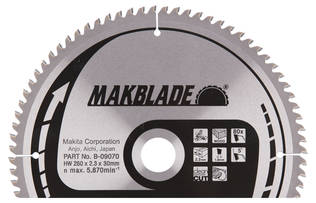 MAKITA Pyörösahanterä HM 260 mm, Z-80 B-32845 / B-09070 - Jiiri- ja pöytäsahojen terät - 088381337113 - 2