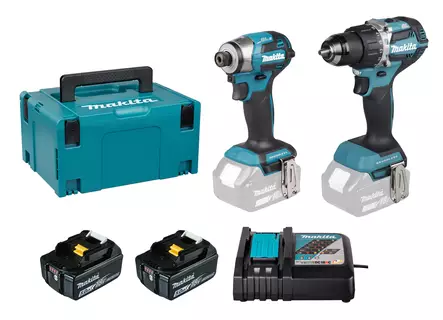MAKITA Akkukonesarja LXT 18V DLX2574TJ - Makita LXT 18V Akkukonesarjat - 197050016713 - 2