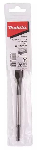 MAKITA Lattaporanterä 14 x 150 mm, 1/4" bitsikiinnitys P-80678 / E-17217 - Makita Puuporanterät - 088381438193 - 2