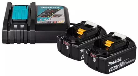 MAKITA PowerPack LXT 18V 2x5,0Ah, DC18RC 1914J6-4 - Makita LXT 18V Akut ja latauslaitteet - 197050352583 - 2