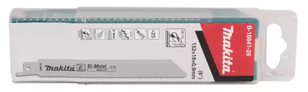 MAKITA Puukkosahanterä 150 x 0,9 mm, metalli, 25 kpl B-16841-25 - Makita Puukkosahanterät - 088381485883 - 2