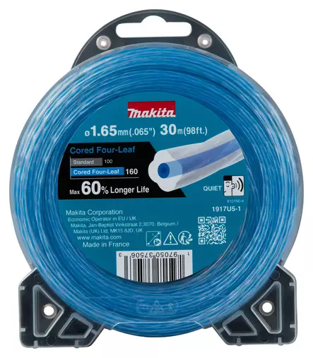 MAKITA Siima 1,6 mm x 30 m neliapila vahvistettu 1917U5-1 Vahvistettu -  - 1-1-197050375063 - 1