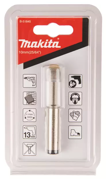 MAKITA Timanttiporanterä laatoille 10 mm. Porakoneeseen 13 mm istukalla B-51845 - Makita Kivi- ja lasiporanterät - 088381466783 - 2