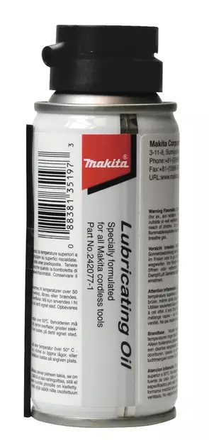 MAKITA Voiteluaine kaasunaulaimille 100ml 242077-1 - Makita Kaasunaulaimet - 088381351973 - 1