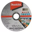 MAKITA Katkaisulaikka Multi material 125x1,2 mm E-10724 - Makita Laikat - 088381580533 - 1