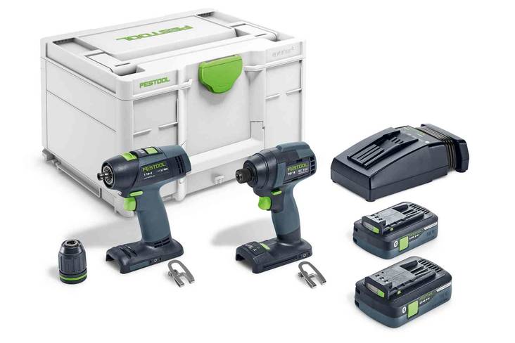 FESTOOL Akkuruuvinväänninpaketti TID 18 HPC 4,0 I-Set T18 577244 - Porakoneet ja ruuvinvääntimet - 4014549402313 - 1