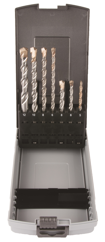 MAKITA Poranteräsarja SDS-PLUS, 7-osaa B-49046 - SDS-Plus poranterät 4-leikkuset - 088381457453 - 1