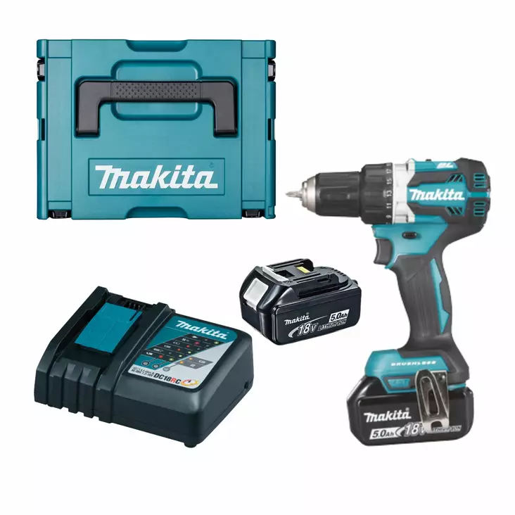 MAKITA AKKUPORAKONE DDF484RTJ 18V 2X5.0A - LXT Akkukonepaketit - 088381826433 - 1