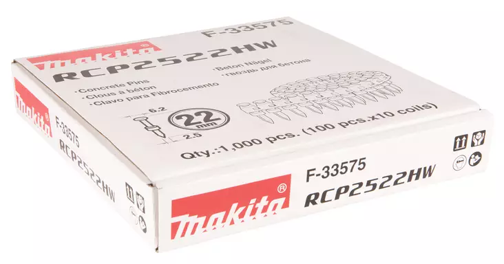 MAKITA Betoninaula 22 mm F-33575 - Makita Naulat, pinnit ja hakaset - 088381294133 - 1