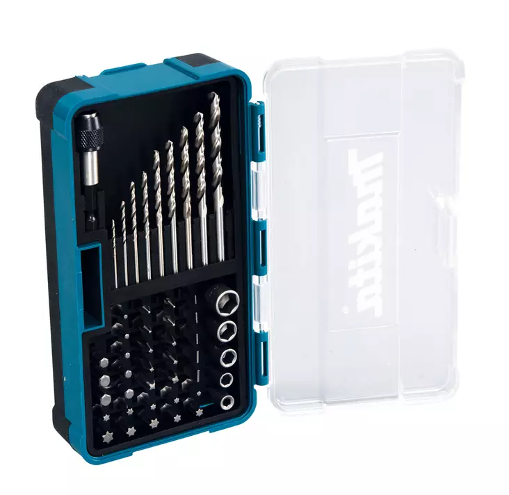 MAKITA Poranterä- ja ruuvikärkisarja 48-osaa hylsyillä B-36192 - Makita Poranterä- ja konekärkisarjat - 088381433563 - 1