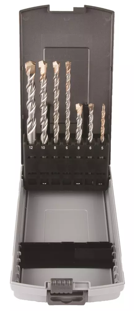 MAKITA Poranteräsarja SDS-PLUS, 7-osaa B-49046 - Makita SDS-Plus poranterät 4-leikkuset - 088381457453 - 1