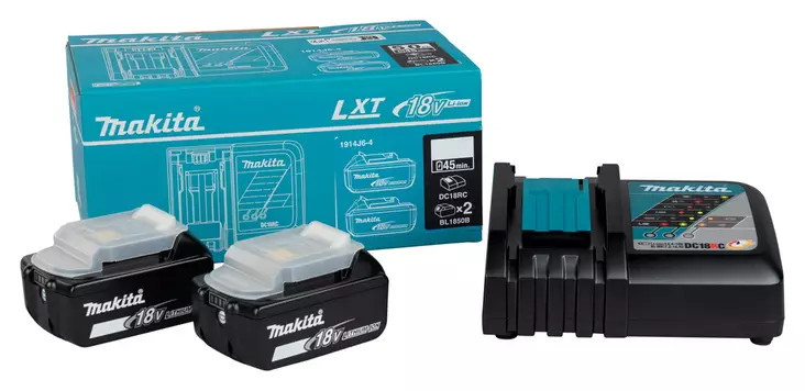 MAKITA PowerPack LXT 18V 2x5,0Ah, DC18RC 1914J6-4 - Makita LXT 18V Akut ja latauslaitteet - 197050352583 - 1