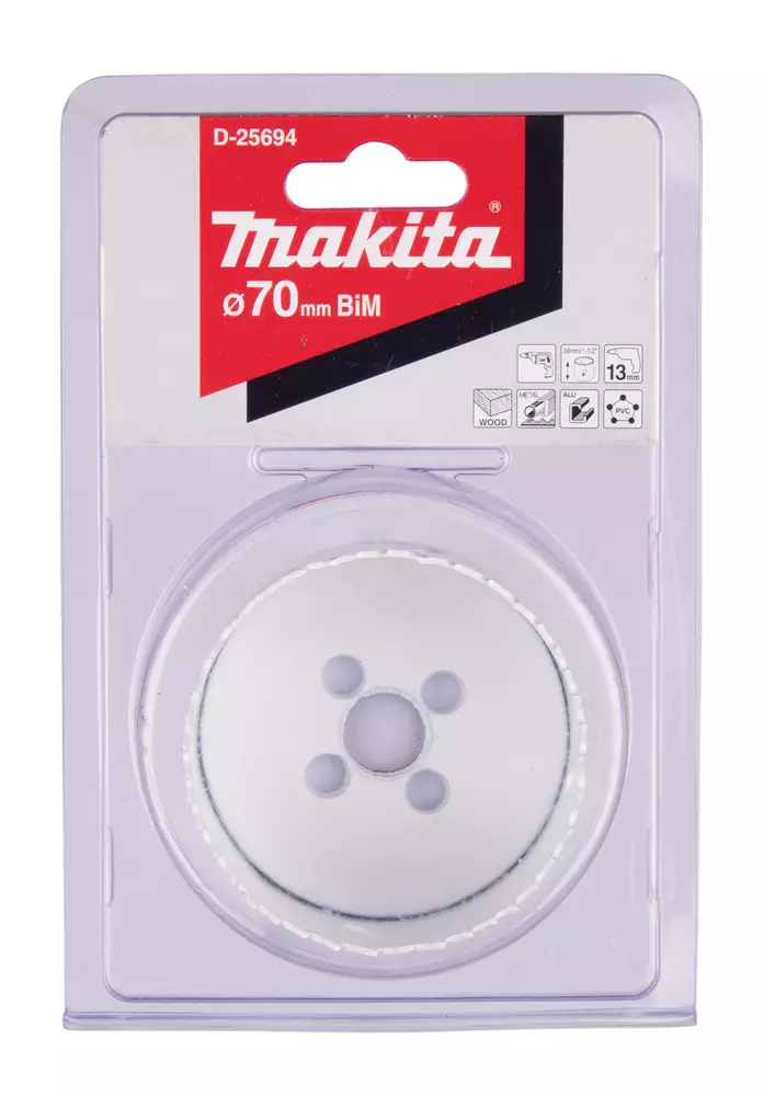 MAKITA Reikäsahanterä , BiM , 70 mm D-25694 - Makita Reikäsahanterät - 088381338523 - 1