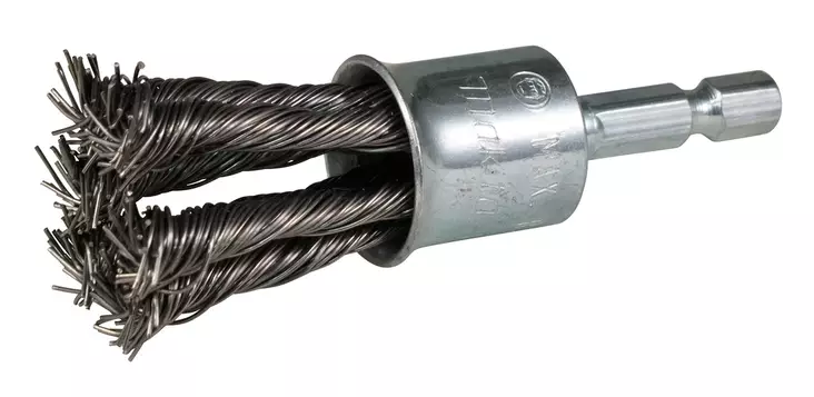 MAKITA Teräsharja rst 19 mm punottu pensseliharja D-76744 - Terasharjat - 088381792523 - 1