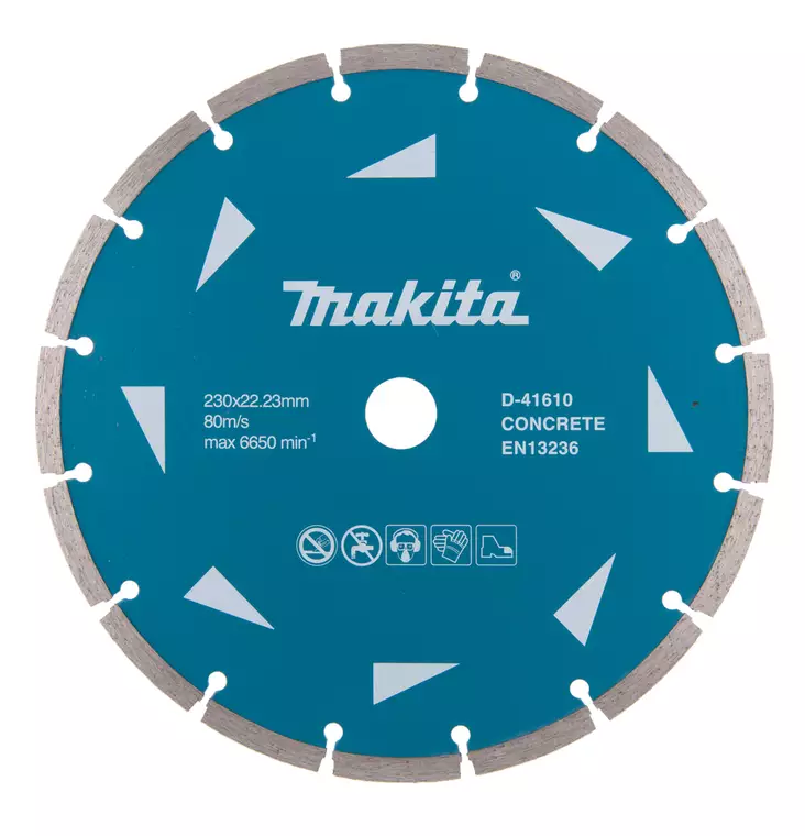 MAKITA Timanttikatkaisulaikka 230x22,23mm, segmentti D-41610 - Makita Timanttilaikat, -kupit ja terät - 088381404433 - 1