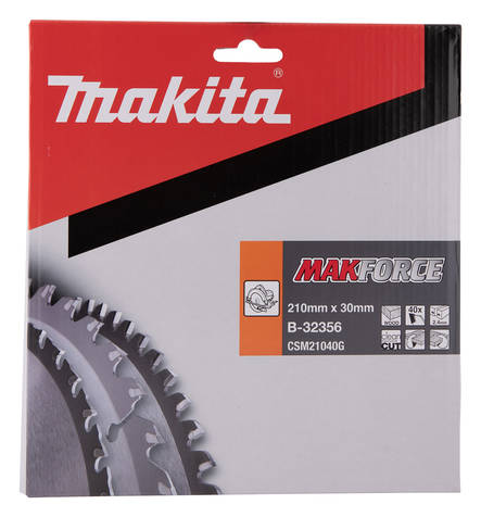 MAKITA Pyörösahanterä HM 210 mm, Z-40 B-32356 - Käsipyörösahojen terät - 088381421164 - 5