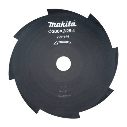 MAKITA Ruohoterä 8-lapainen 200 x 25,4 mm 191Y44-2 - Raivaussahojen terät - 088381590884 - 1