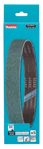MAKITA Hiomanauha 40 mm X 760 mm K60 5 kpl D-80933 - Makita Hiomapaperit - 197050362384 - 2