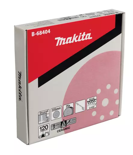 MAKITA Hiomapyörö 225mm K120, 25kpl (Vakiona: 1kpl DSL800) B-68404 - Makita Hiomapaperit - 088381545914 - 2