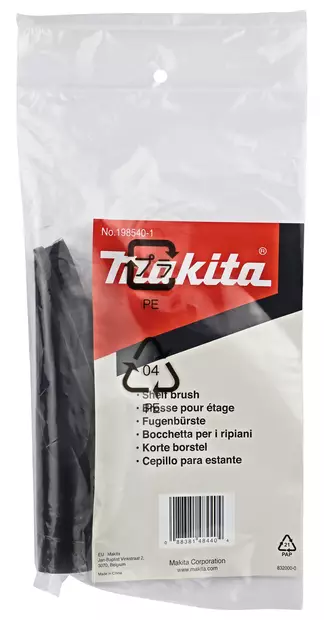 MAKITA Kapea harjasuulake, musta 198540-1 - Makita Imurien suulakkeet - 088381484404 - 2