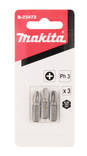 MAKITA Ruuvauskärki Basic 25 mm PH3, 3 kpl B-23472 - Konekärjet ja bitsinpitimet - 088381408004 - 2