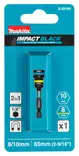 MAKITA Kuusiohylsy magneettikiinnityksellä 8 / 10 mm Impact Black E-29789 - Makita Konekärjet ja bitsinpitimet - 197050377234 - 2