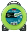 MAKITA Siima 2,0 mm x 30 m neliapila vahvistettu 1917U8-5 - Makita Siimapäät ja siimat - 197050375094 - 1