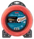 MAKITA Siima 2,4 mm x 30 m neliapila vahvistettu 1917V1-6 Vahvistettu - - 1-1-197050375124 - 1