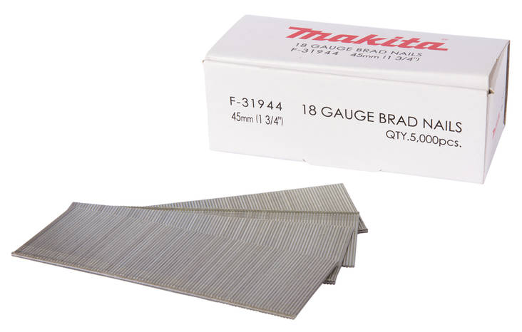 MAKITA Dyckert naula 1,2 x 45 mm, 18Ga, 5000 kpl F-31944 - Naulat, pinnit ja hakaset - 088381292504 - 1