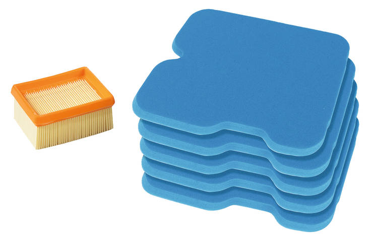 MAKITA Ilmansuodatinsarja 5 + 1 kpl, kuiva esisuodatin, ei tarvitse öljytä 957173211 - Betonintyöstökoneiden tarvikkeet - 4002829832424 - 1