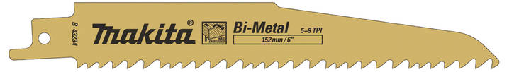 MAKITA Puukkosahanterä BiM 150 x 1,6 mm, naulainen puu ja lastulevy, 5 kpl B-43234 - Puukkosahanterät - 088381443104 - 1