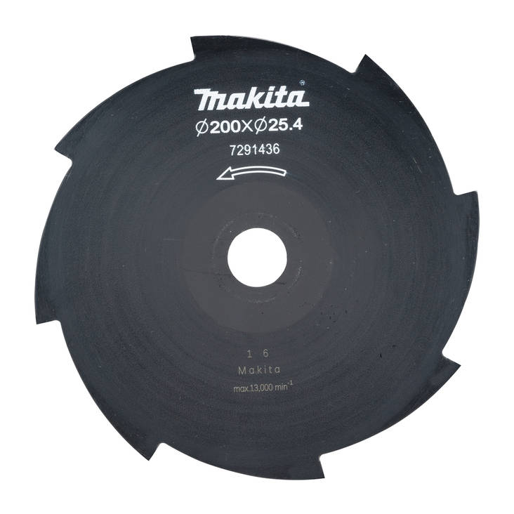 MAKITA Ruohoterä 8-lapainen 200 x 25,4 mm 191Y44-2 - Raivaussahojen terät - 088381590884 - 1