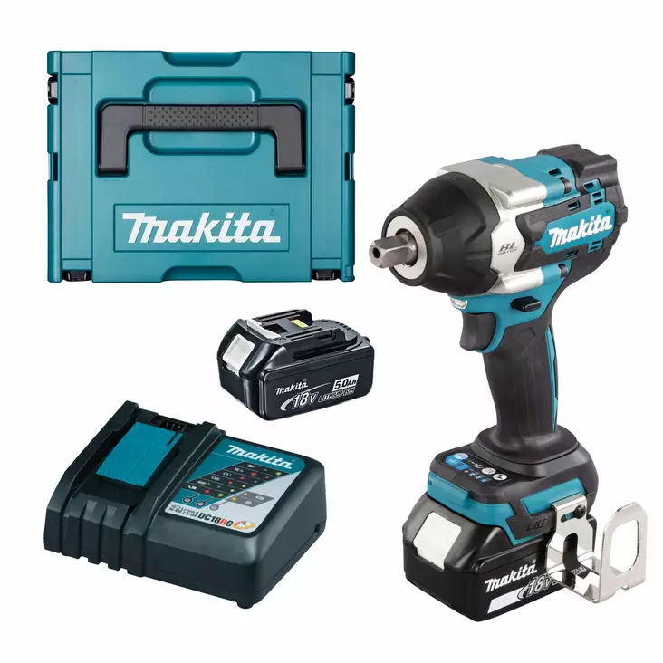 MAKITA Iskevä akkumutterinväännin LXT 18V DTW701RTJ - LXT Akkukonepaketit - 088381723954 - 1