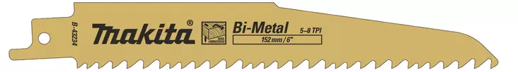 MAKITA Puukkosahanterä BiM 150 x 1,6 mm, naulainen puu ja lastulevy, 5 kpl B-43234 - Makita Puukkosahanterät - 088381443104 - 1