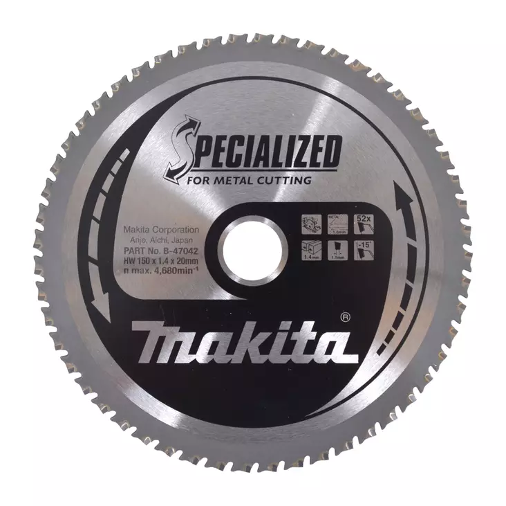 MAKITA Pyörösahanterä HM 150 mm, Z-52 B-47042 / B-47167 - Makita Käsipyörösahojen terät - 088381454254 - 5