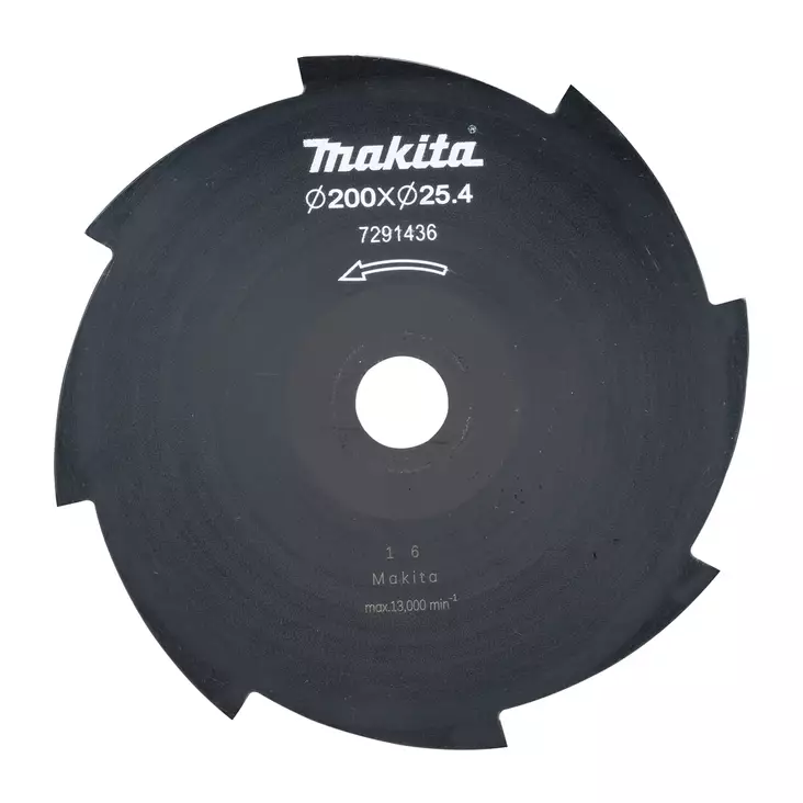 MAKITA Ruohoterä 8-lapainen 200 x 25,4 mm 191Y44-2 - Makita Raivaussahojen terät - 088381590884 - 1