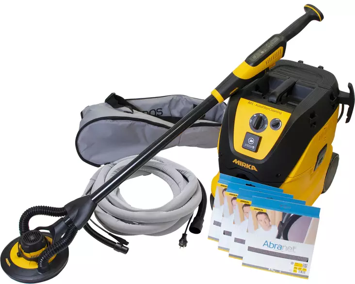 Mirka LEROS 950CV varsihiomakone 225mm + imuri paketti - Mirka Leros Seinähiomakoneet - 6416868533804 - 2