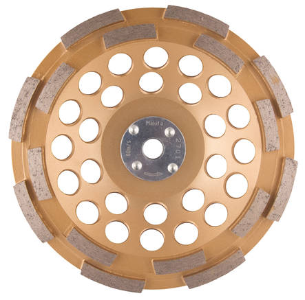 MAKITA Timanttikuppilaikka 180mm, 2-rivinen segmentti, yleishionta, M14 kiinnitys! Tärinänvaimennus. B-48608 - Timanttilaikat, -kupit ja terät - 088381455565 - 1