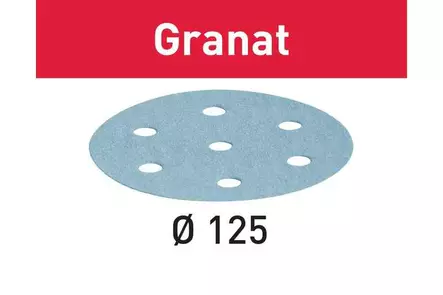 FESTOOL Hiomapaperi STF D125/8 P40 GR/50 Granat 497165 - Festool Granat 125 mm - 4014549138045 - 1